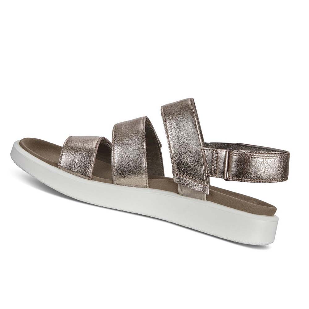 Ecco Flowt Platta Sandaler Dam Silver | SE 179HAP